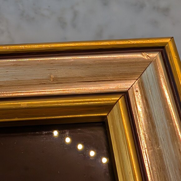 Vintage Italian Fisherman and Sail Boats Picture with Goal Leaf - Picture 3 of 8